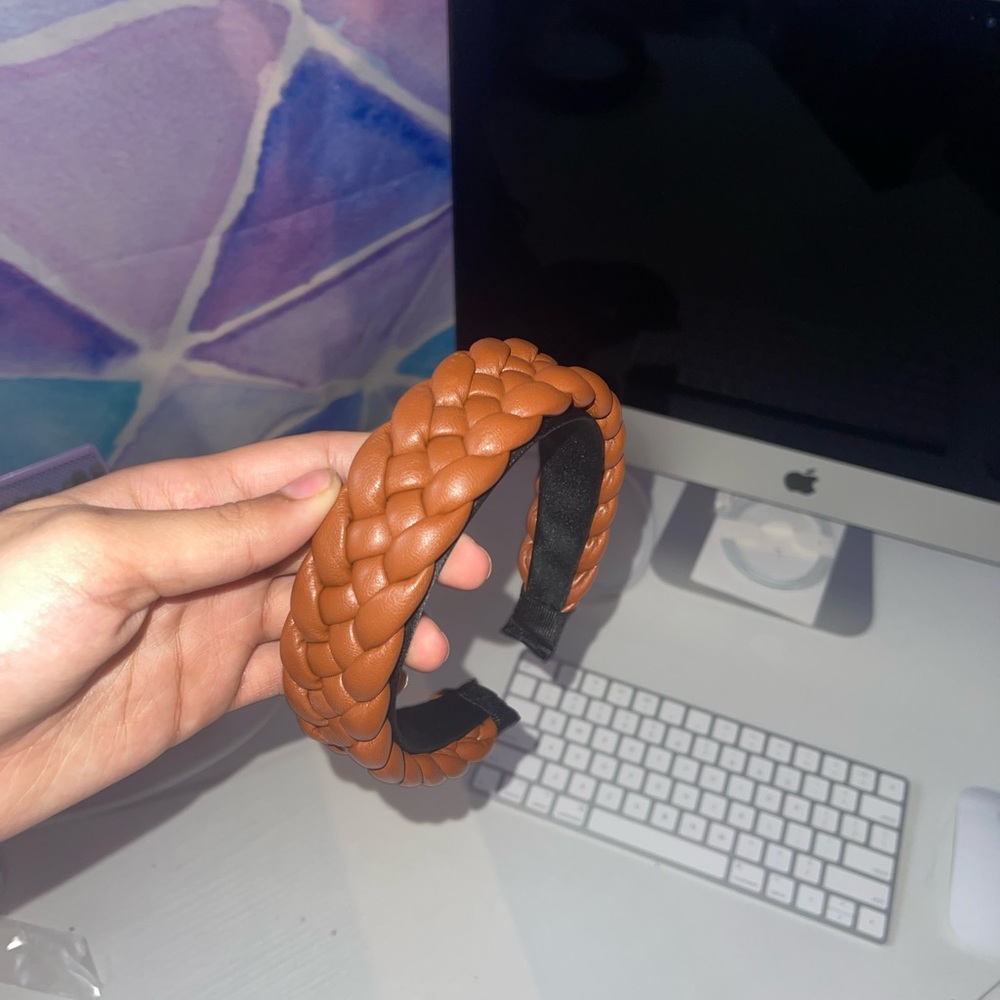 Camel braided headband